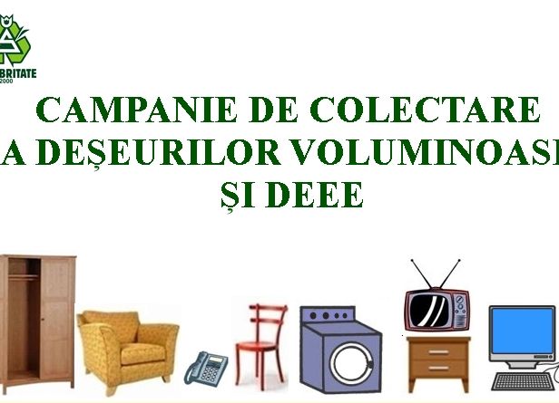 Nu uitați! Săptămâna aceasta are loc campania de colectare GRATUITĂ a deșeurilor voluminoase și DEEE, în Pitești!