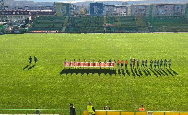 Jucătorii echipei CS Mioveni, mesaj de susținere pentru primarul Ion Georgescu