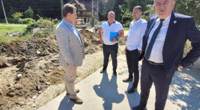 Primarul Gentea a verificat stadiul lucrărilor derulate pe strada Velişoara!