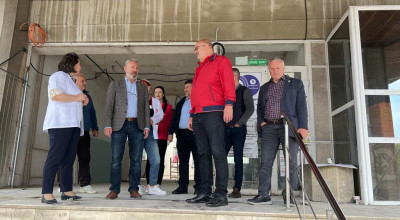 Ion Mînzînă a verificat stadiul lucrărilor la proiectele derulate la Spitalul de Pediatrie