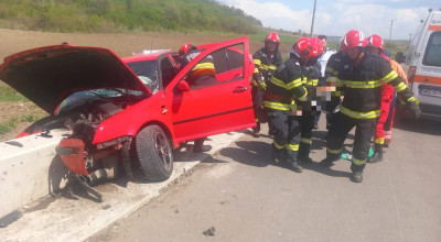 ACUM! Accident cu TREI MAȘINI în Argeș!