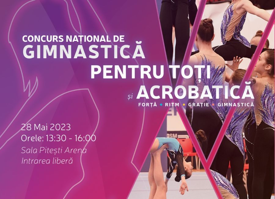 Concurs naţional de gimnastică la Piteşti Arena