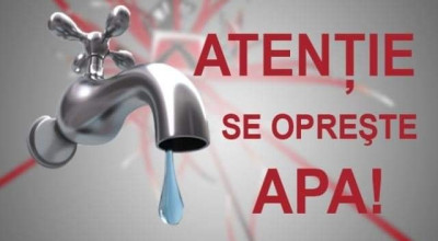 Joi se opreşte furnizarea apei potabile în centrul Piteştiului