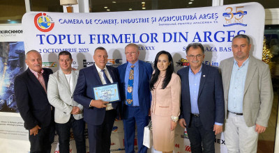 Servicii Edilitare pentru Comunitate Mioveni, distincție în cadrul Galei "Topul Firmelor din Argeș"