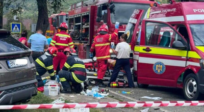 ACUM! Accident GRAV în Argeș! Intervine DESCARCERAREA