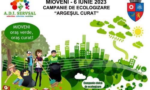 Acțiune de ecologizare organizată la Mioveni, de Ziua Mediului