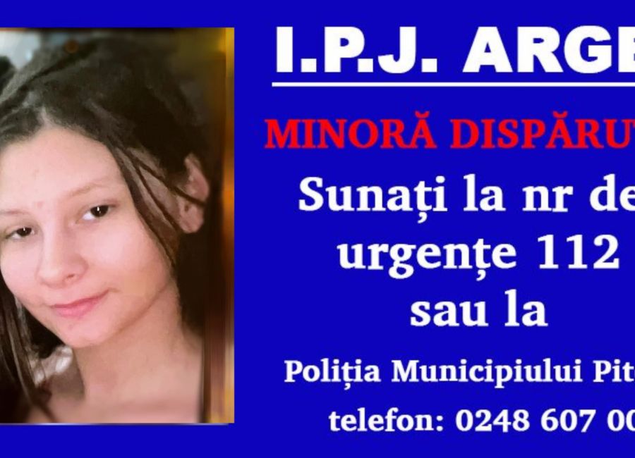O MINORĂ din Argeș este căutată de polițiști
