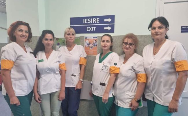 Clădirea Spitalului Județean a fost iluminată în portocaliu