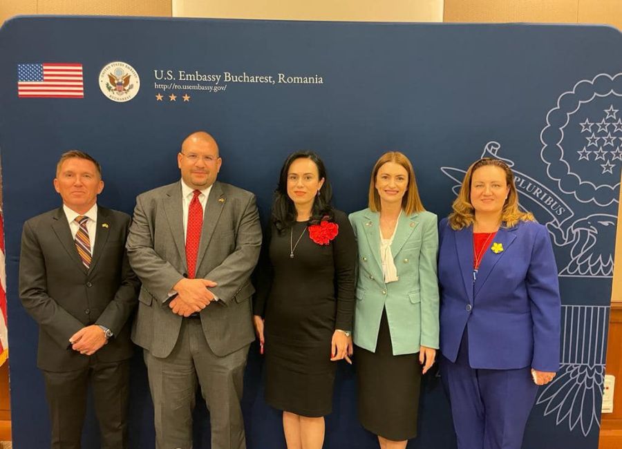 Simona Bucura Oprescu, întâlnire la Ambasada SUA
