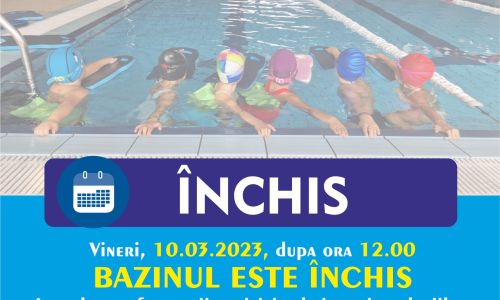 Bazinul de înot Mioveni este închis vineri pentru revizie tehnică