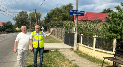 Vicepreşedintele Marius Nicolaescu a verificat stadiul lucrărilor efectuate pe două drumuri judeţene