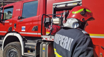 ACUM! ALERTĂ în Pitești! INCENDIU într-un BLOC