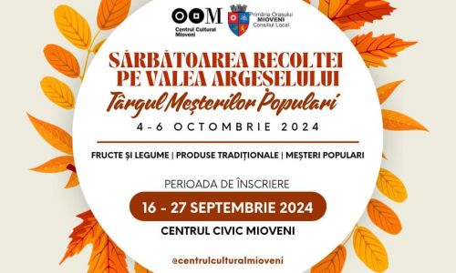 Târg cu produse tradiționale la Mioveni