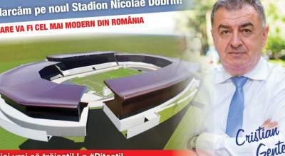 Tupeu fără margini! Liberalii se laudă cu proiectele lui Gentea! Stadionul...