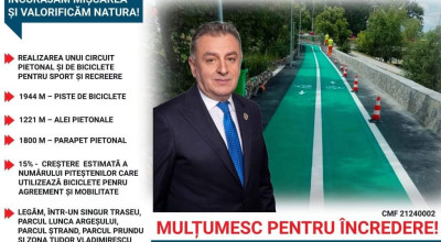 Cristian Gentea: "Vă invit să descoperiți noul aspect al Promenadei Piteștiului"
