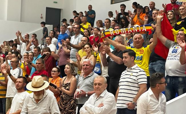 Susținută de primarul Ion Georgescu, România a BĂTUT Spania, la Mioveni