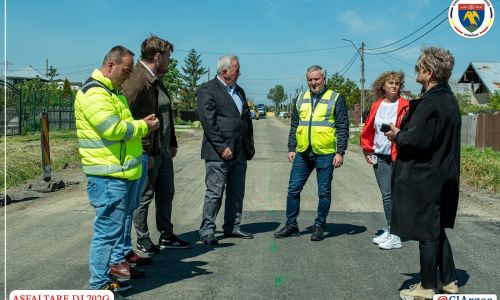 Vizită de lucru pe șantierul Drumului Județean 702G