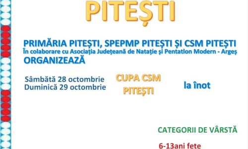 Sute de sportivi vor concura la Bazinul Olimpic din Piteşti