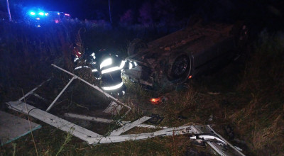 Un șofer rupt de beat a provocat un accident GRAV în Argeș!