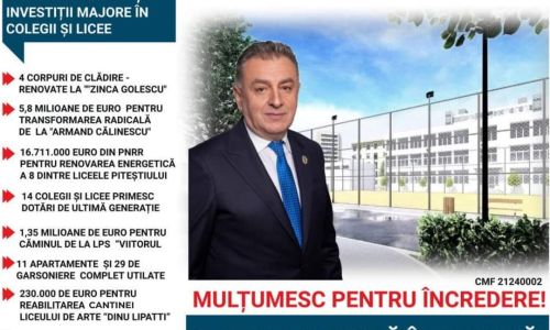 Cristian Gentea : "Cred în învățământul de calitate"