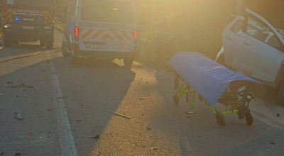 Accident GRAV în Argeș! Polițist, în stare GRAVĂ!