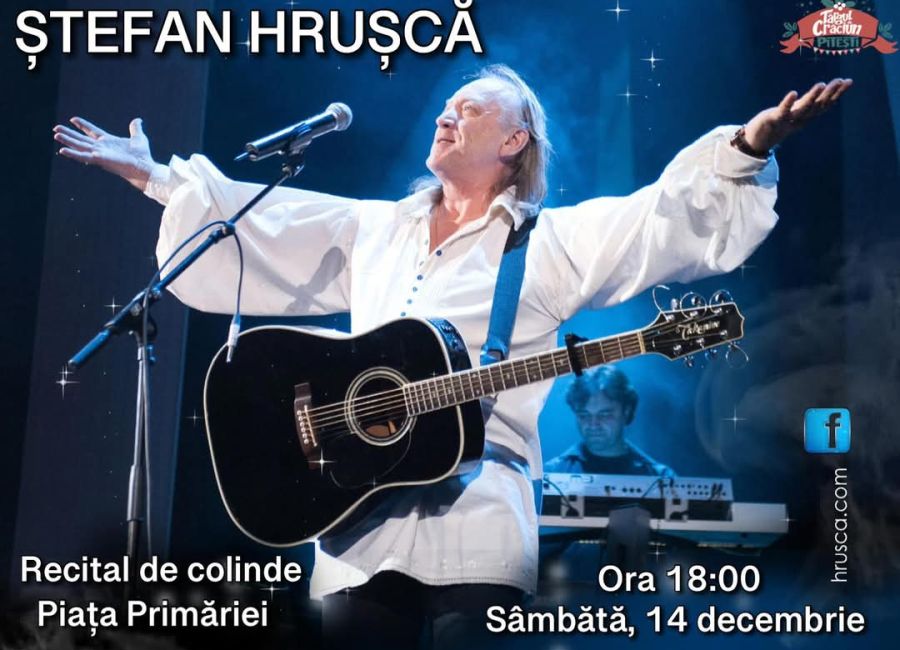Ștefan Hrușcă, spectacol de neuitat la Târgul de Crăciun Pitești