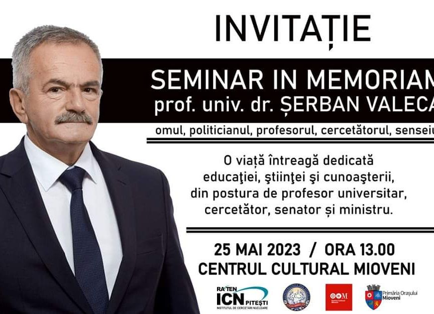 La Centrul Cultural Mioveni, seminar dedicat lui Șerban Valeca