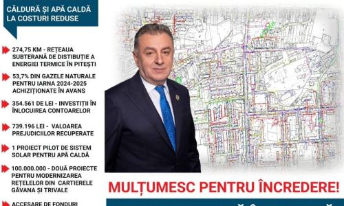 Primarul Cristian Gentea, investiții privind modernizarea rețelei de termoficare