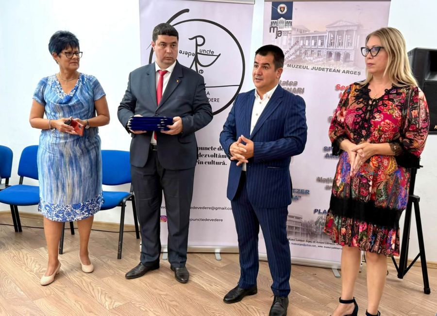 Personalități ale Academiei Române, acasă în Argeș, alături de tinerii argeșeni de excepție