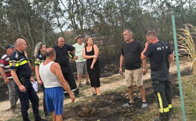 Incendiu de proporții în comuna Lunca Corbului! Prefectul Ioana Făcăleață, mesaj ferm!