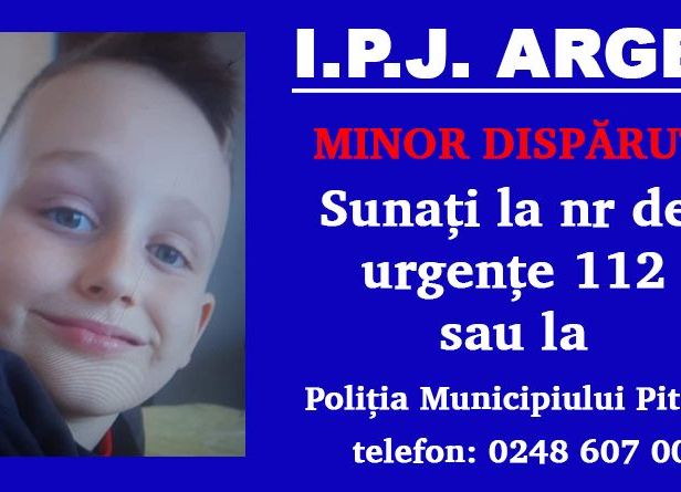 ACUM! ALERTĂ în Argeș! Un copil a DISPĂRUT
