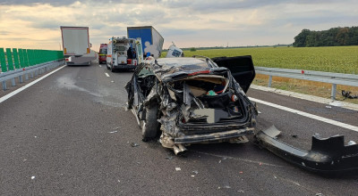 Accident cu TREI VICTIME pe Drumul Expres Pitești-Craiova