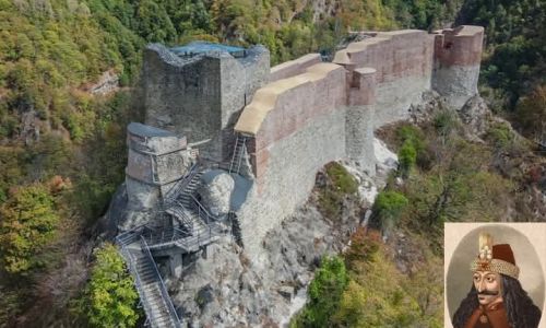 Cetatea Poienari este închisă, momentan, din cauza urșilor