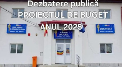 În comuna Bradu va avea loc dezbaterea publică privind bugetul pe anul 2025