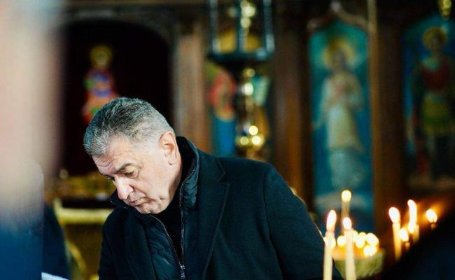 Primarul Cristian Gentea, la înmormântarea polițistului local din Pitești