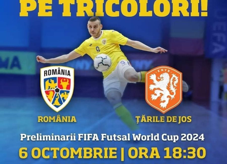 Naţionala de fotbal în sală a României va juca la Piteşti Arena