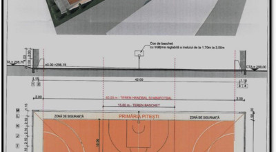 Trei terenuri de sport multifuncţionale vor fi construite la Piteşti