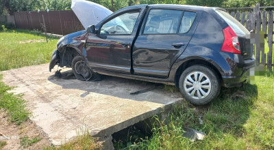 Accident provocat de un şofer în vârstă de 80 de ani!