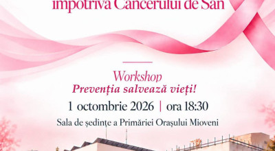 Ziua Națională de Luptă împotriva Cancerului de Sân va fi marcată la Mioveni!