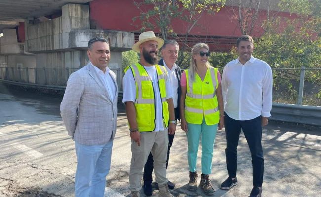 Podul peste pârâul Bascov a fost finalizat cu 9 luni mai devreme