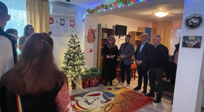 Moş Crăciun, la Complexul de Tip Familial Valea Mare