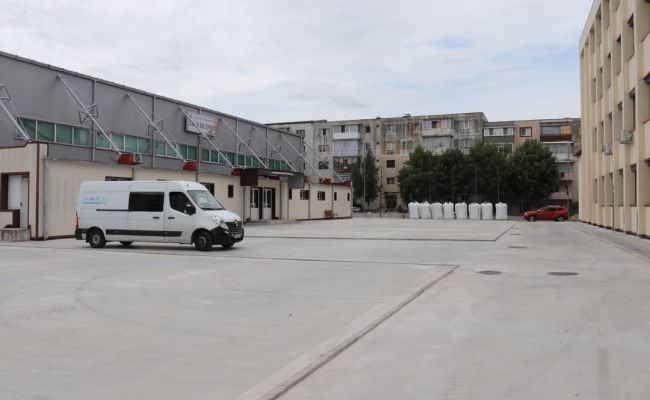 Vești excelente privind lucrările derulate la curtea exterioară a Școlii Gimnaziale "Liviu Rebreanu"