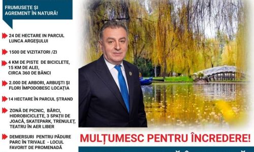 Parcurile din Pitești sunt adevărate bijuterii