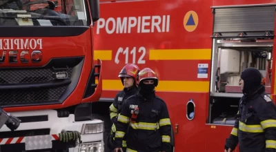 Panică într-un BLOC din Pitești! Incendiu URIAȘ