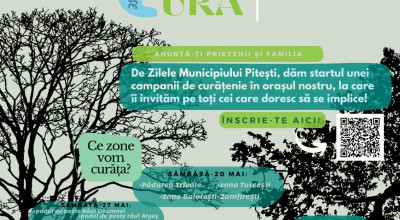 Acțiune de ecologizare în Pitești