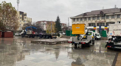 La Mioveni se fac ultimele pregătiri pentru aprinderea iluminatului festiv!