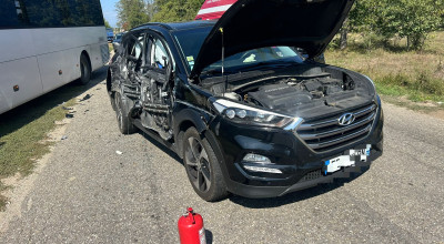 ACUM! Accident cu DOUĂ MAȘINI în Argeș