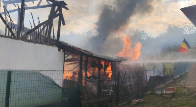 ACUM! Incendiu VIOLENT în Argeș!