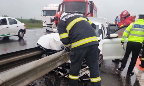ACUM! Accident MORTAL pe A1! Tânăr MORT pe loc
