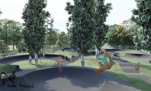 Parcul „Lunca Argeșului” va avea un nou punct de atracție: zona Pump Track!